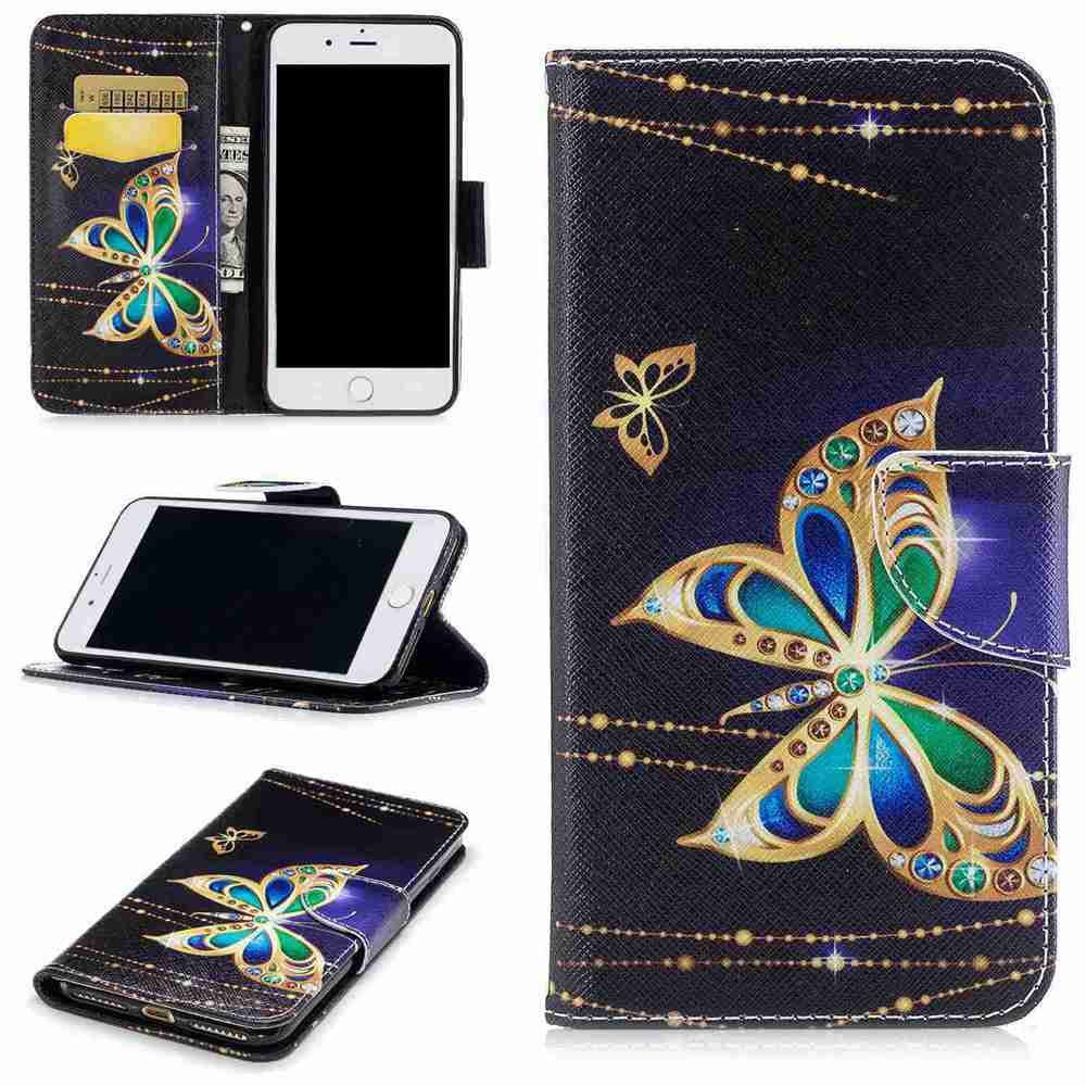 

Big Butterfly- Painted Pu Phone Case for Iphone 7 Plus, Colormix