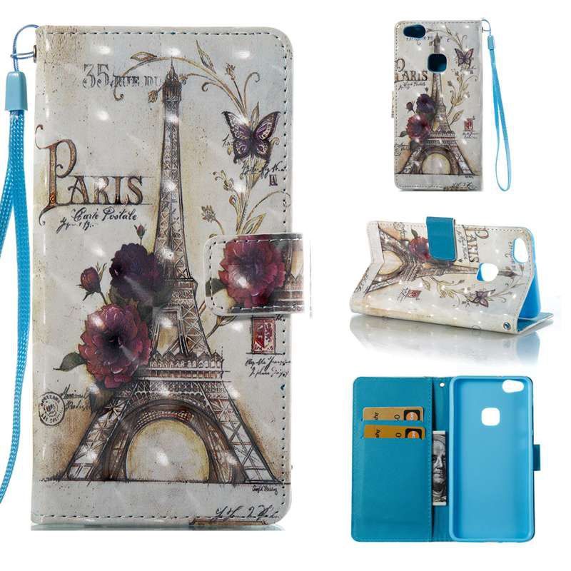 

35 Towers 3D Painted Pu Phone Case for Huawei P10 Lite, Colormix