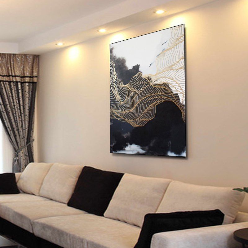 

Colourful Lines of The World Chinese Ink Frameless Decorative Painting 20 20inch, Colormix