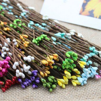 10 Branch Simulation Rattan Diy Garland Decorate Artificial Flower