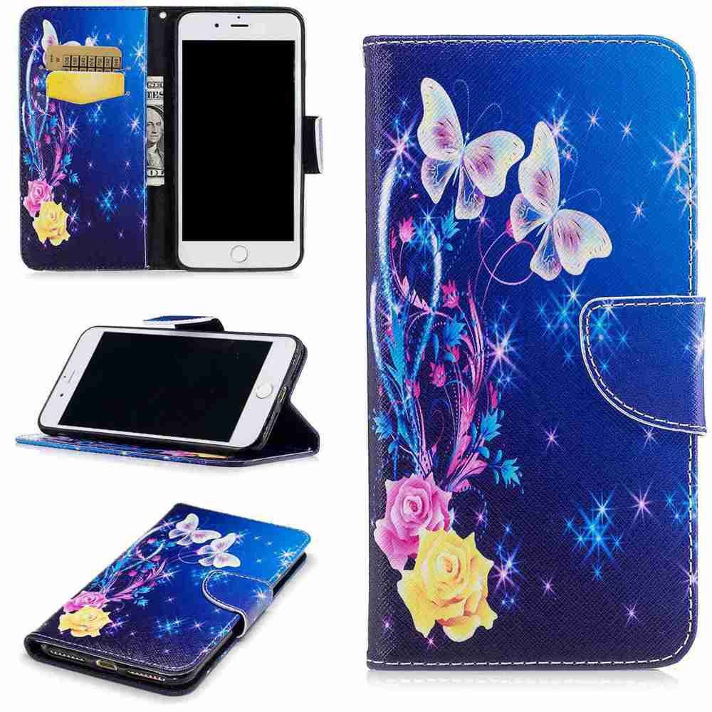 

Yellow Butterfly Pu Phone Case for Iphone 7, Colormix