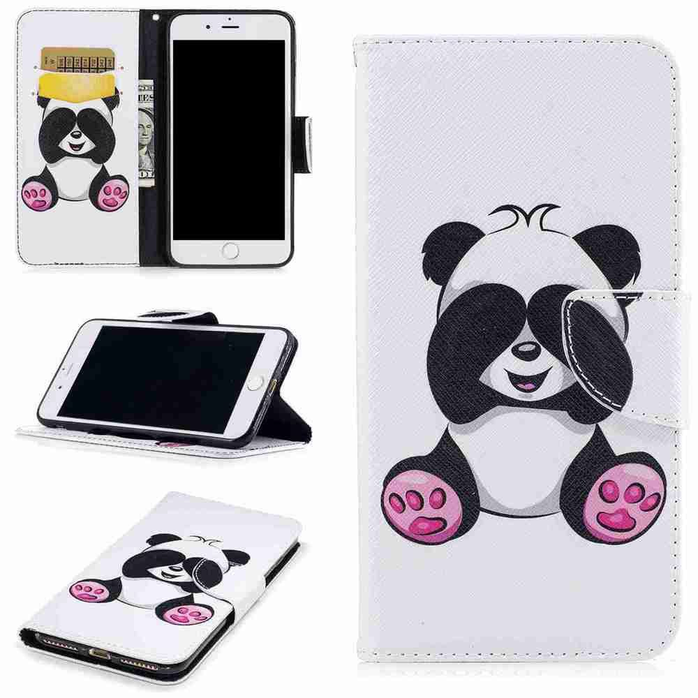 

Giant Panda Painted Pu Phone Case for iPhone 6S Plus 6 Plus, Colormix