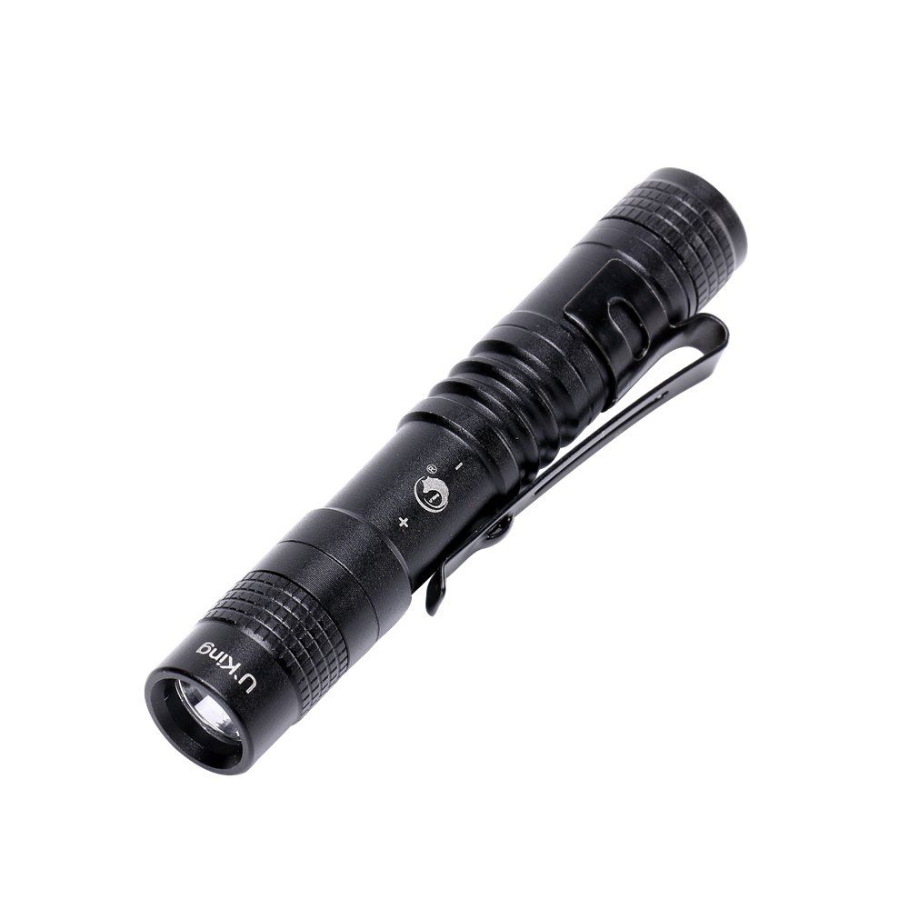 

U`King ZQ - X1015 Cree Q5 600LM Pen Light Portable 5500K, Black