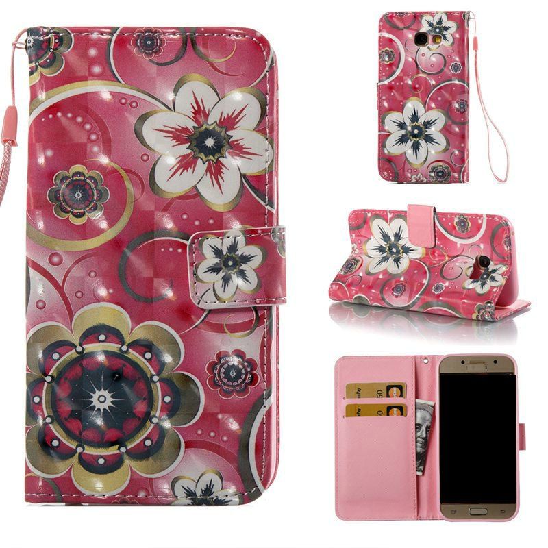 

Tulip Flower 3D Painted Pu Phone Case for Samsung Galaxy A3 2017, Colormix