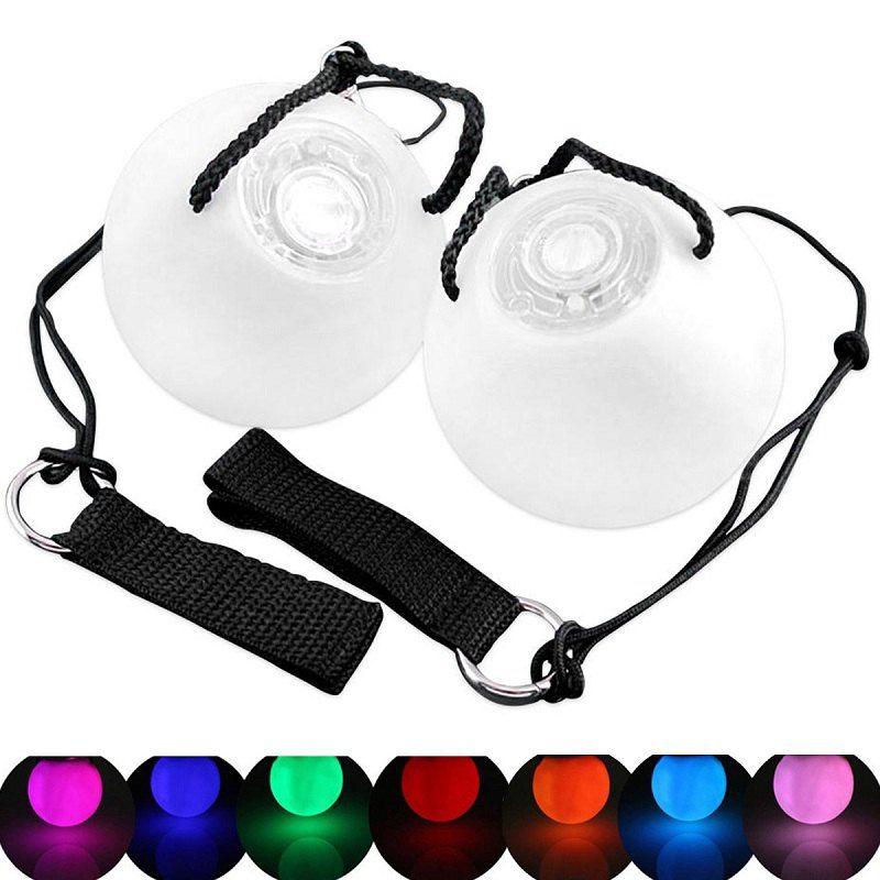 

Youoklight 2PCS 1W DC 5V LED Poi Thrown Balls for Belly Dance Level Hand Props, White