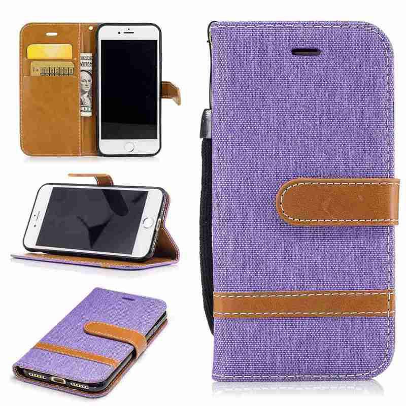 

Fight Color Denim Pu Phone Case for Iphone 6 6S, Dahlia
