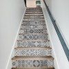 Décoration Murale Aotocollant D'escalier 13 Pièces Style à Motif Carreaux Céramiques - COULEUR MELANGER 18 X 100CM X 13 PIECES