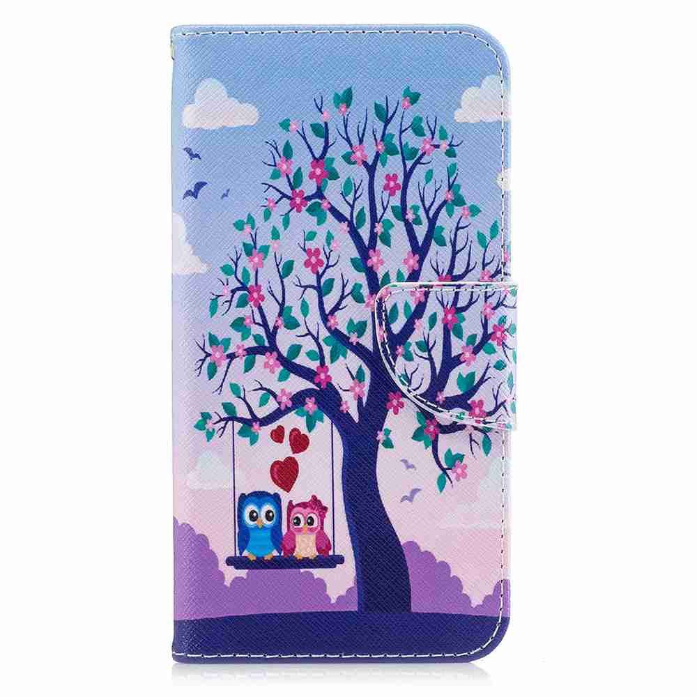 

Two Eagles Painted Pu Phone Case for Huawei P8 Lite 2017, Colormix