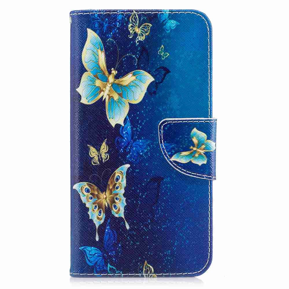 

Golden Butterfly Painted Pu Phone Case for Huawei P8 Lite 2017, Colormix