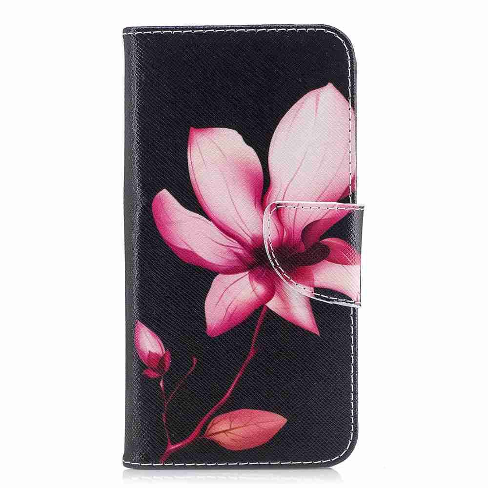 

Lotus Painted Pu Phone Case for Huawei P8 Lite 2017, Colormix