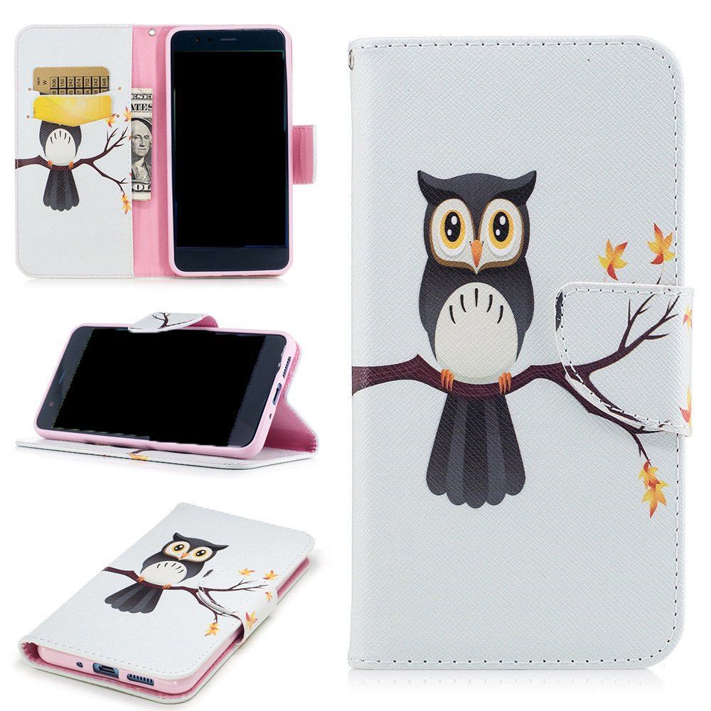 

Tree Eagle Painted Pu Phone Case for Huawei P10 Lite, Colormix
