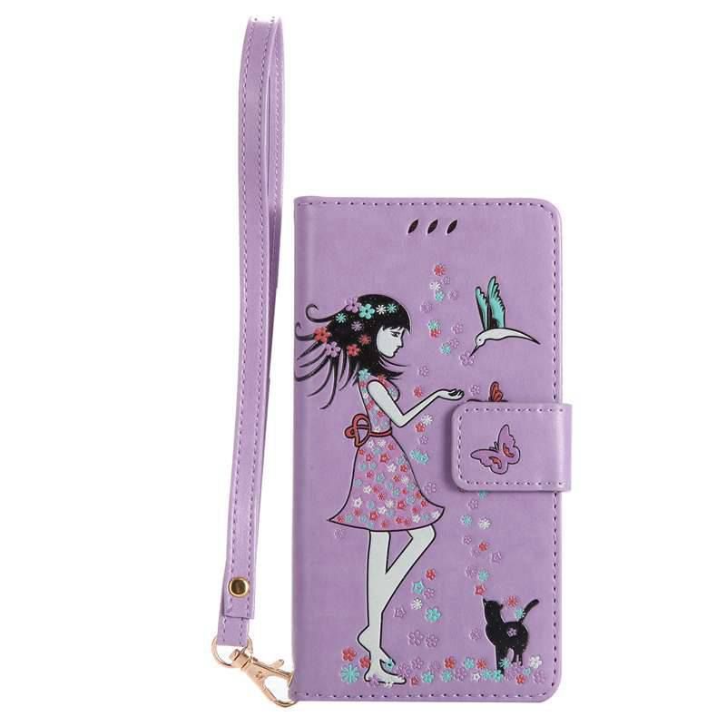 

Women Cat Luminous Painted Pu Phone Case for Samsung Galaxy A5 2017, Radiant