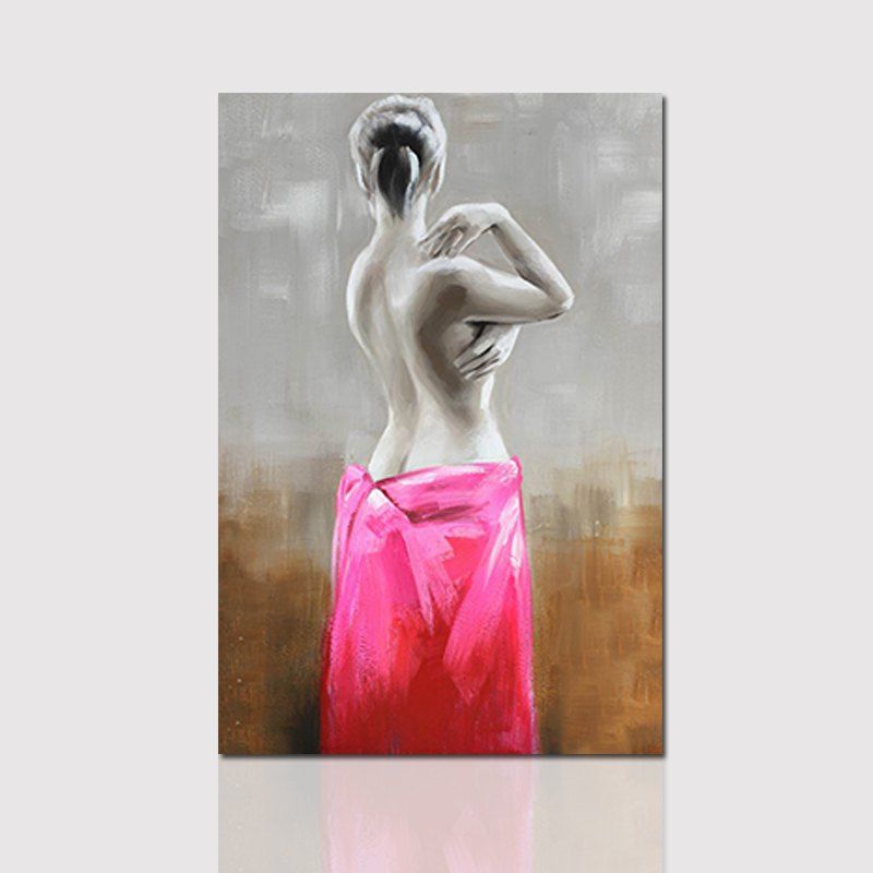 

Unframed Canvas Half Naked Woman Living Room Hallway Decoration Decorative Painting, Colormix
