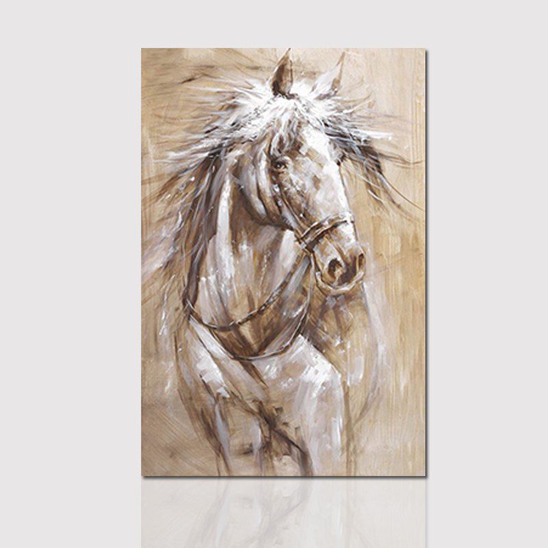 

Hx-Art No Frame Canvas Animals Minimalist Living Room Office Decorated Horse-2, Colormix