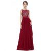 Elegant Long Cocktail Dress - RED 2XL