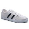 Chaussures décontractées de toile de bloc de couleur des hommes - Blanc 40