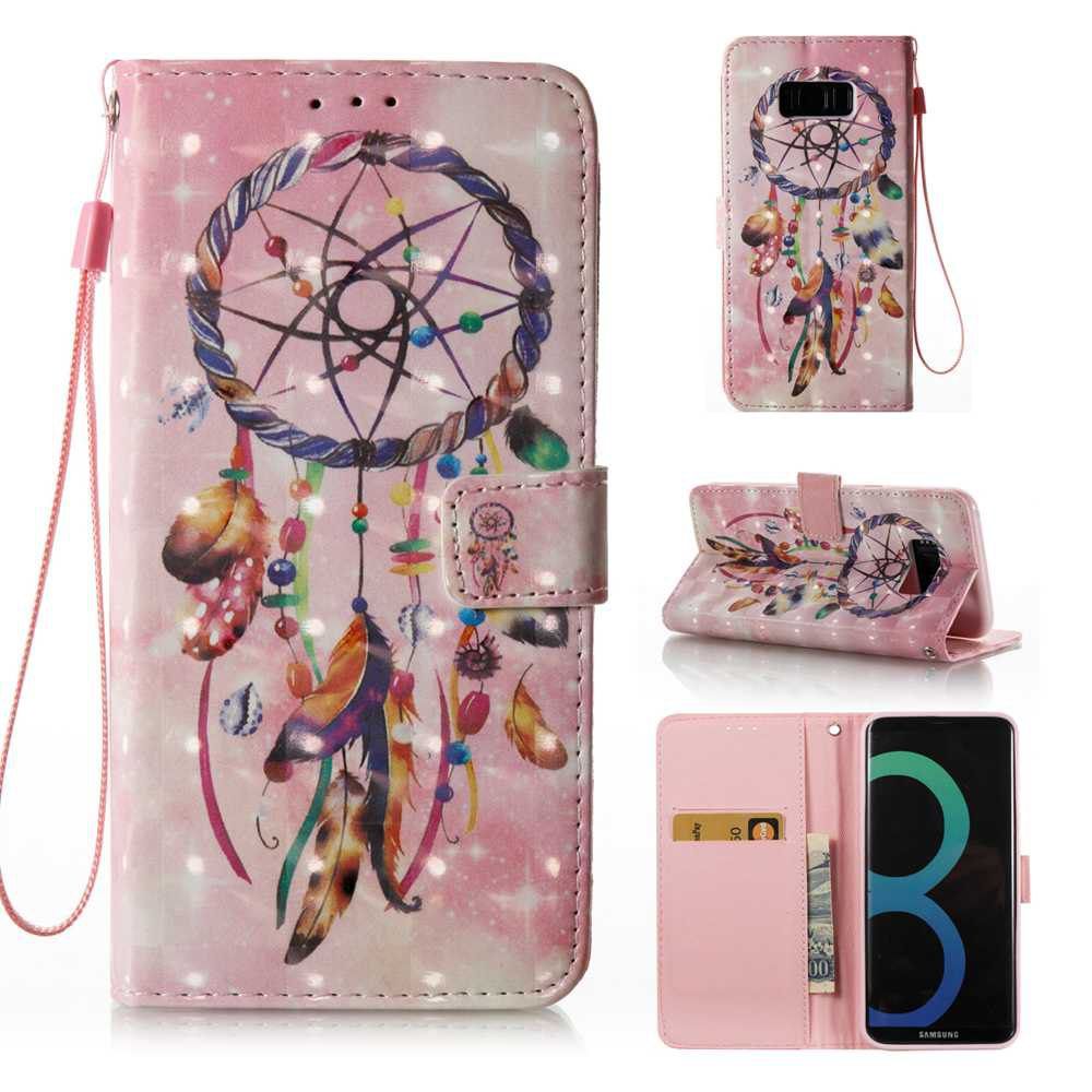

3D Painted Pu Phone Case for Samsung Galaxy S8 Plus, Colormix