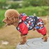 Vêtements pour chien Pet Red Heart Pattern Jacket Coat - multicolore XS