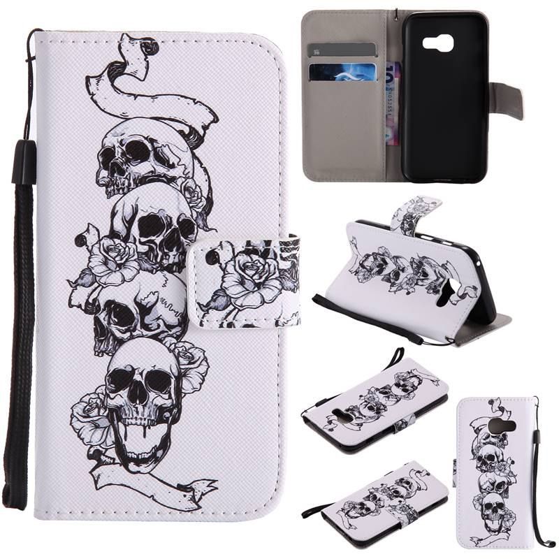 

New Painted Pu Phone Case for Samsung Galaxy A3 2017, White
