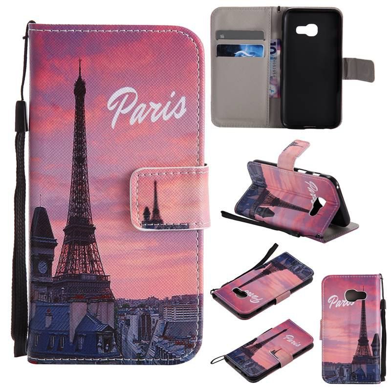 

New Painted Pu Phone Case for Samsung Galaxy A3 2017, Brown