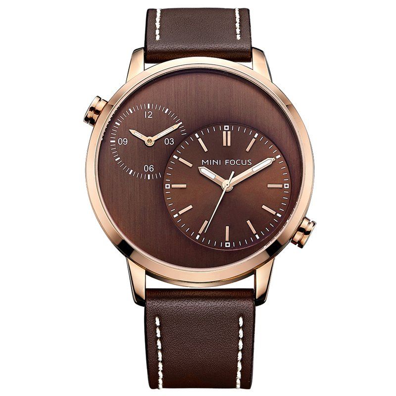 

MINI FOCUS Mf0035G 4288 Double Movement Men Watch, Rose gold