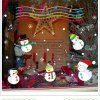 Christmas Snowman Christmas Decorations fenêtres Stickers muraux - coloré 
