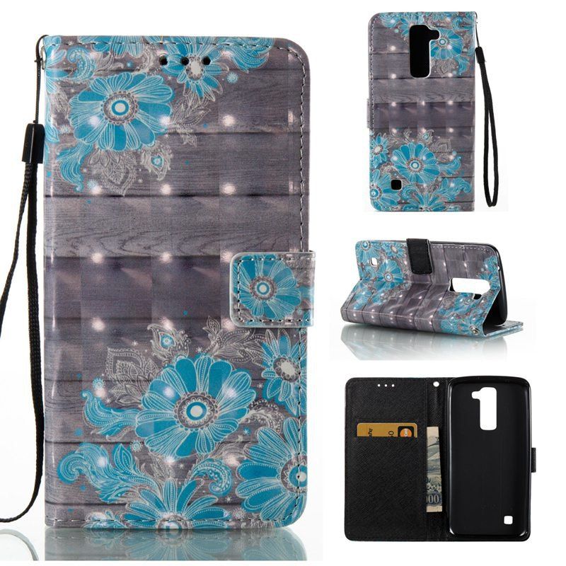 

3D Painted Pu Phone Case for Lg K8 / K7, Windsor blue