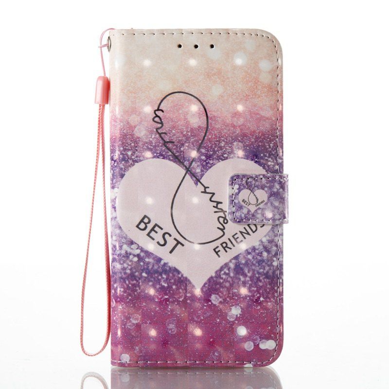 

3D Painted Pu Phone Case for Huawei P8 Lite 2017, Purple