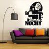 Bob Marley Sticker mural Aucune femme No Cry Reggae Jamaïque Home Decor - Noir 58X78CM