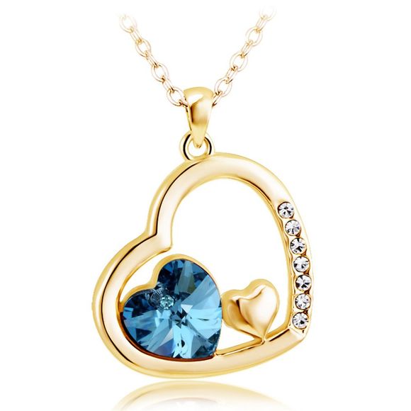 Affinité mutuelle amour coeur forme bijoux pendentif collier meilleurs cadeaux idée pour les filles - Agrumes 