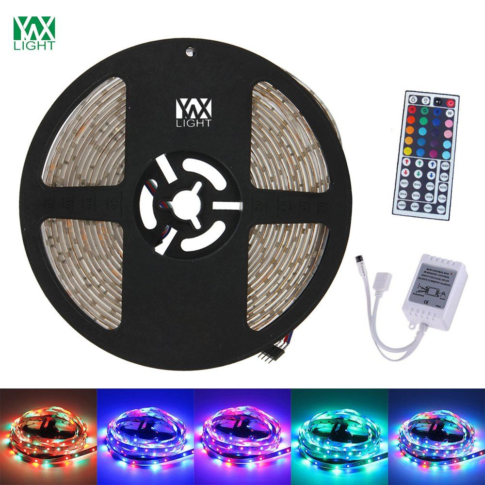 

YWXLight 5M 300LED 3528SMD Waterproof 44Key Remote Control Flexible LED Light Strips ( DC 12V), Rgb