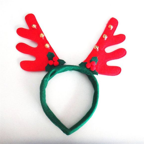 Bandeaux de Bois de Noël avec Cloche Accessoires de Vacance de Fête D'anniversaire - Vert 
