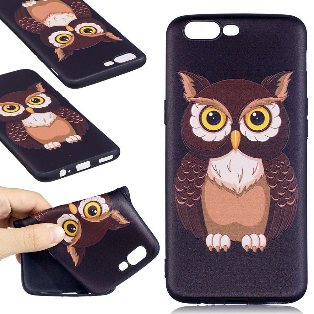 

Embossed Painted TPU Phone Case for One Plus 5, Blue and white
