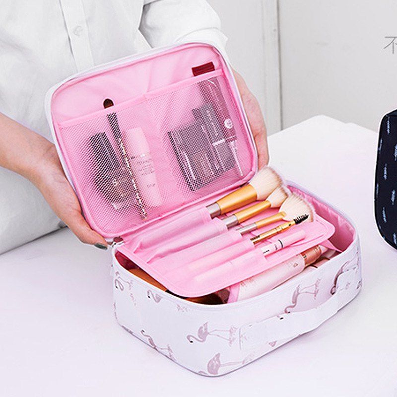 2018 Travel Storage Bag Portable Durable Large Capacity Makeup Bag LIGHT PINK In Cosmetic Bags ...