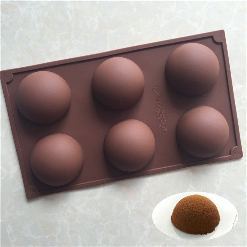 

Semicircle Shape Cake Chocolate Baking Mold, Brown