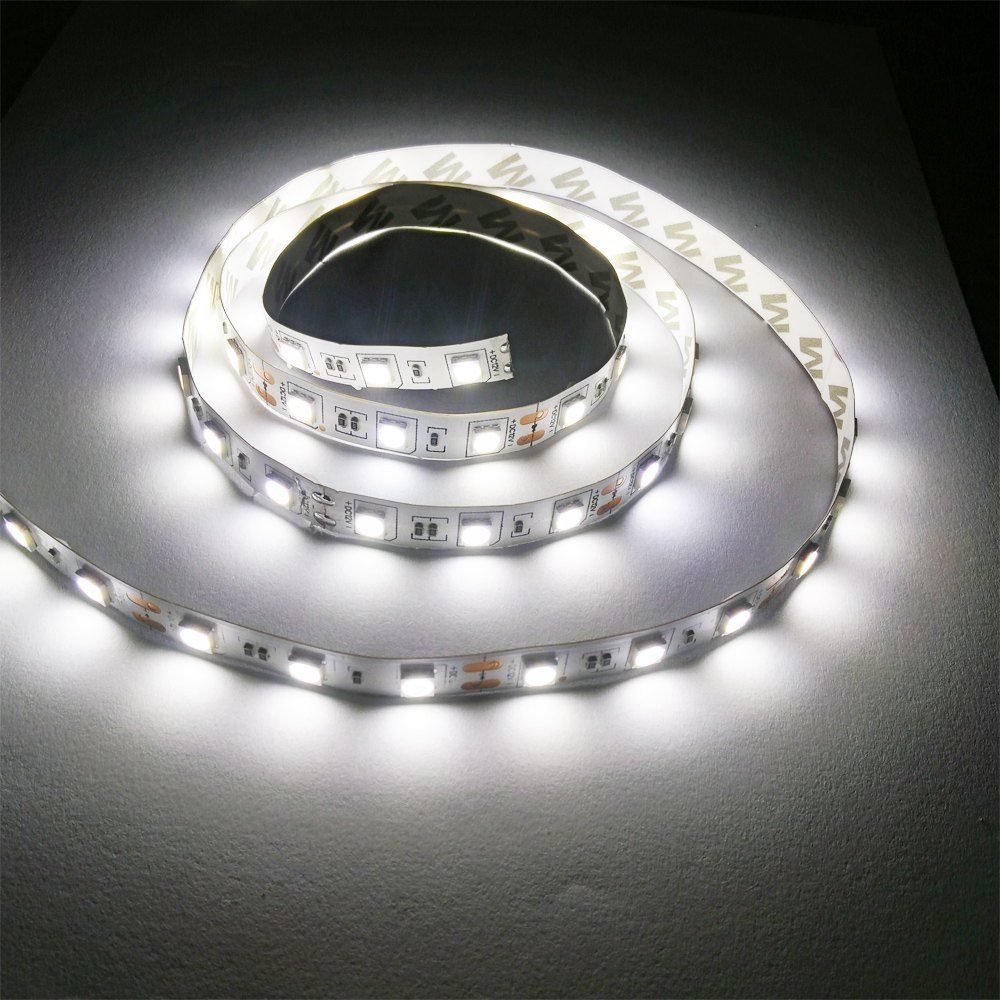 

ZDM 1M DC 12V 15W 60 x 5050 SMD Light LED Strip, Cold white light