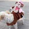 Lovoyager LVH16622 Déguisement Robe Cowboy Singe Porter Style Chevalier Harnais Gilet Chien Chat Chien Costume Pour Animaux De compagnie - Rose XL