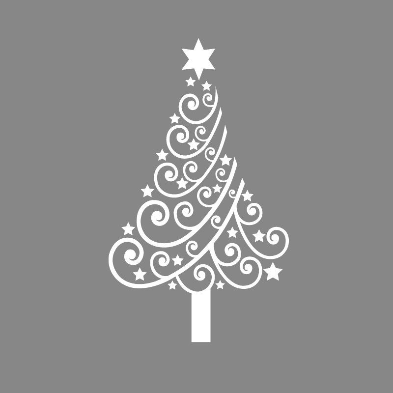 17 Off 2020 Xmas White Christmas Tree With Good Wall Sticker In