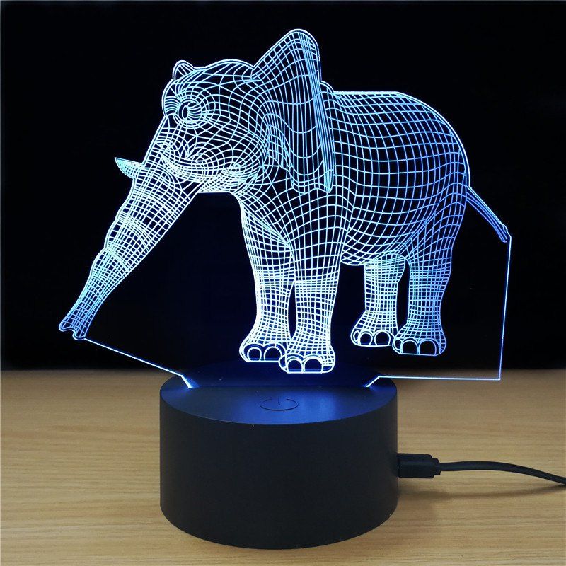 

M.Sparkling TD223 Creative Animal 3D LED Lamp, Colorful