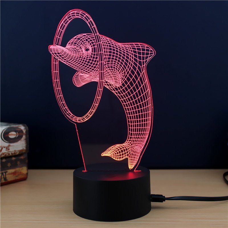 

M.Sparkling TD267 Creative Animal 3D LED Lamp, Colorful