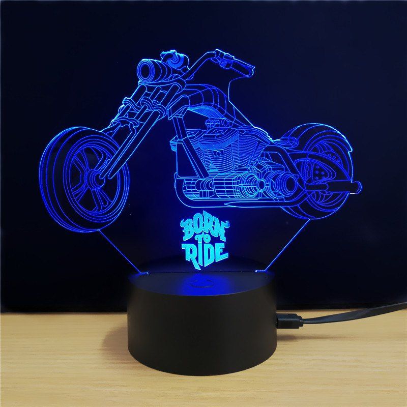 

M.Sparkling TD076 Creative Motorcycle 3D LED Lamp, Colorful