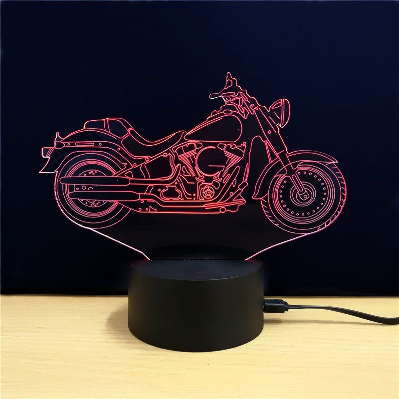 

M.Sparkling TD090 Creative Motorcycle 3D LED Lamp, Colorful