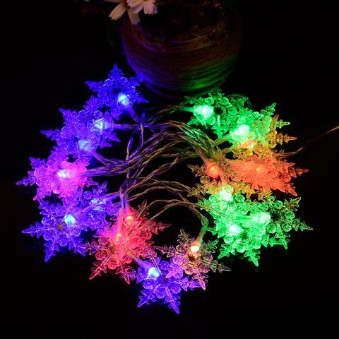 Limited Offer 2019 2m 20 Led Snowflake Lights Battery Ed 2m 20 Led Snowflake Lights Battery Ed String For Christmas Party Home Decoration