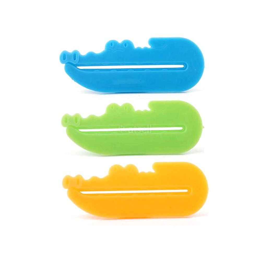 

Creative Cartoon Toothpaste Squeezer 3PCS, Blue+yellow+green