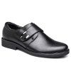 Chaussures en Cuir de Mariage Noir des Hommes  avec des Conseils Pointus en Caoutchouc de Base Intérieure de Cochon - Noir 42