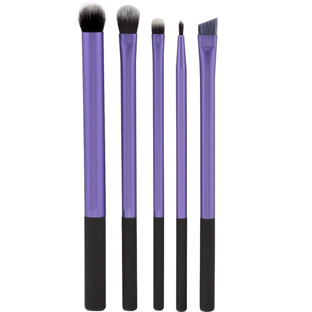TODO Eye Brush Makeup Brushes with Case 5PCS - PURPLE 