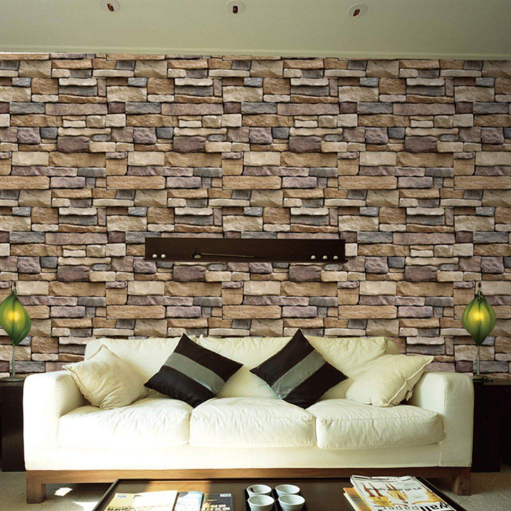 Photo Gallery DSU 3D DIY Brick PVC Wall Stickers Art Wall Decal SA1007