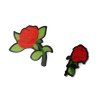 Rose Broche Creative Nouvelle Plaque Acrylique Plaque Fleurs Sauvage Corsage - Rose Rouge 2PCS