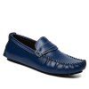 2017 Mocassin d'affaires en cuir de mode grande taille des hommes Gommino - Bleu 43