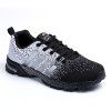 Hommes Mode Randonnée Extérieur Causal Chaussures de Course - Blanc Noir 42